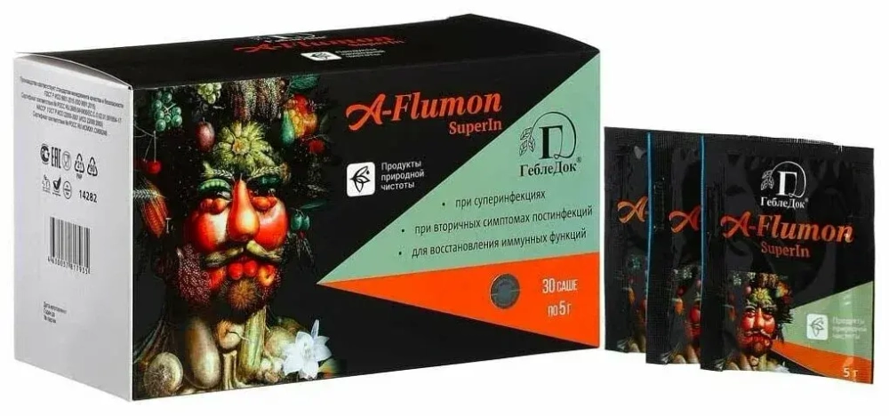 A-Flumon SuperIn в саше при суперинфекциях для восстановления иммунных функций