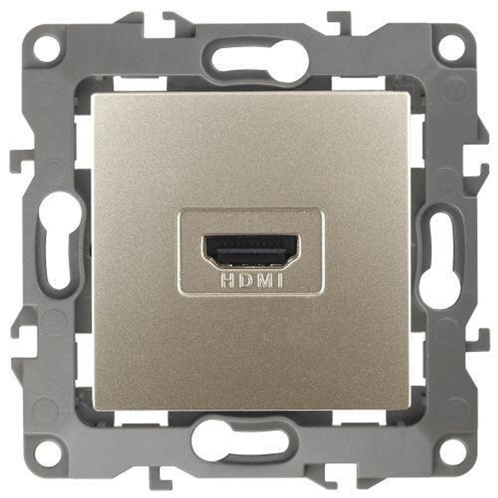 Розетка 12-3114-04 HDMI шампань ЭРА Б0027484