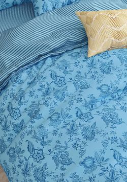 Пододеяльник Сказка "Шамбала (синяя)/Милтон" евро 200х215 см на молнии , перкаль