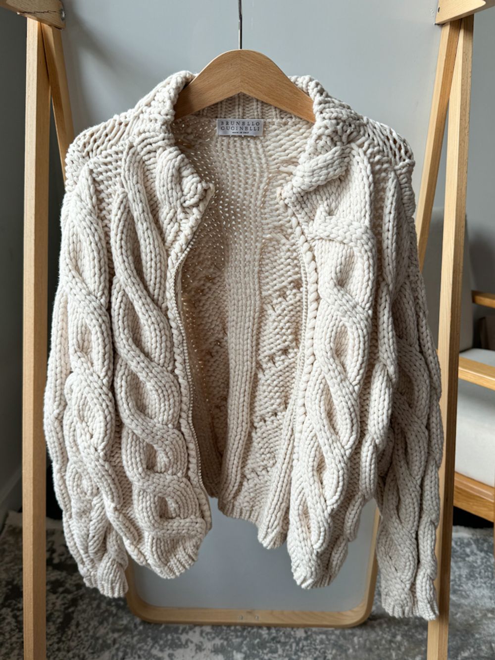 Вязаный хлопковый кардиган Brunello Cucinelli, 116