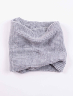 Снуд-резинка вязаный (Св.серый меланж)