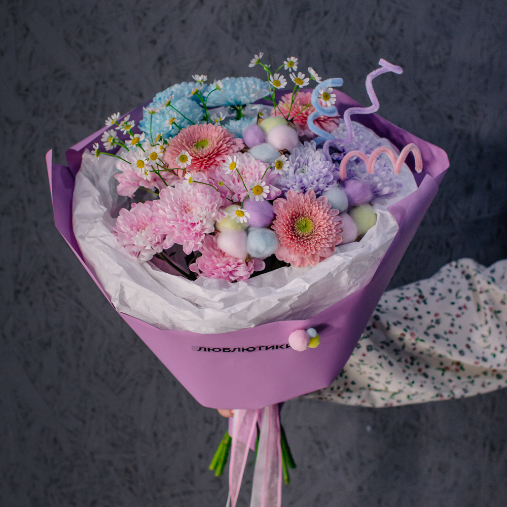 106. Дофаминовый букет в пастельных оттенках