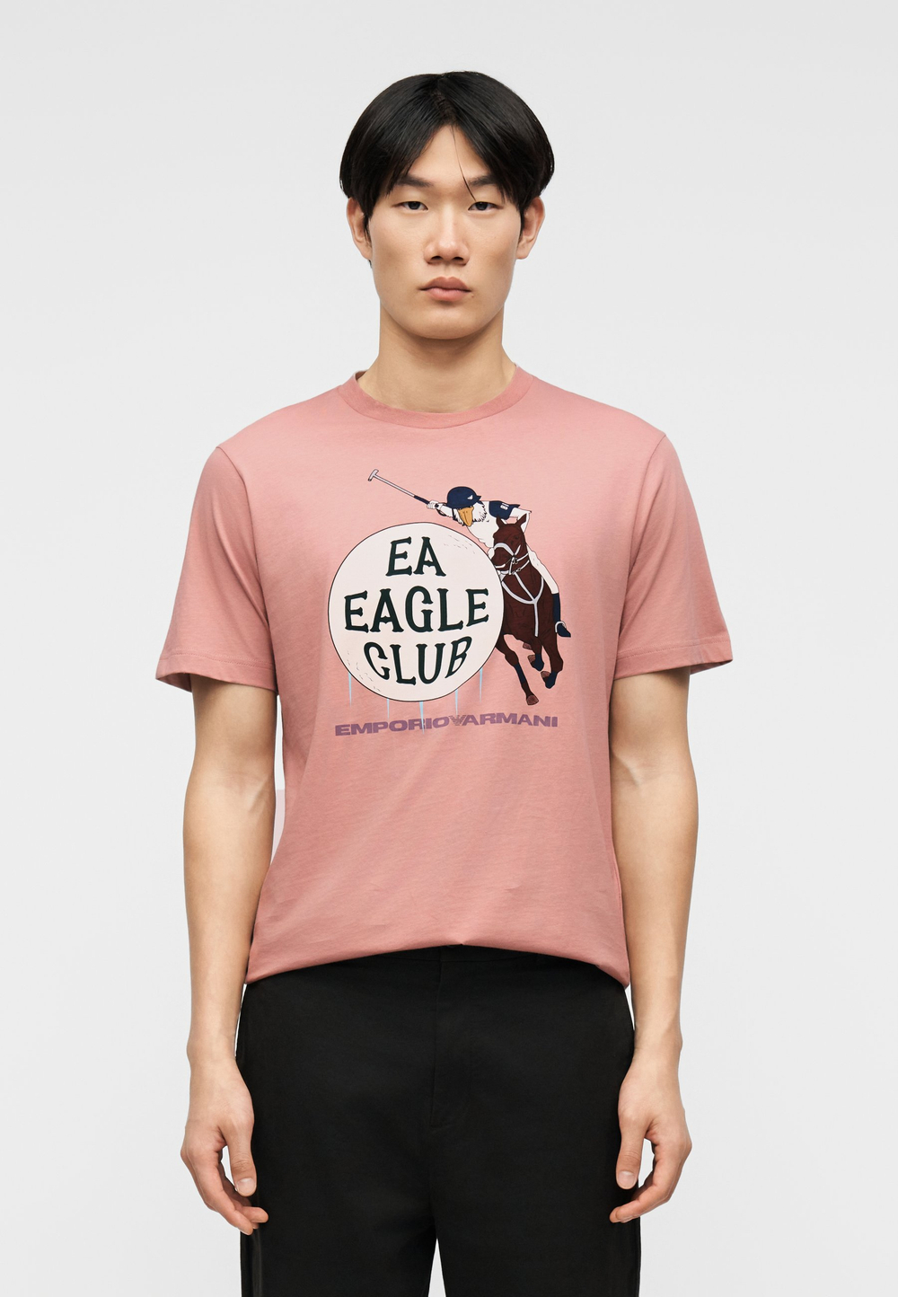 Emporio Armani Футболка с принтом - Розовый
