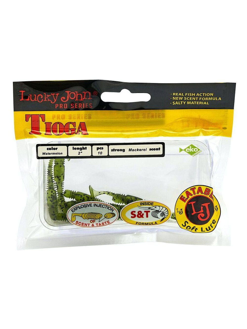 Виброхвосты съедобные LJ Pro Series TIOGA 3.9in (10.00)/T18 5 шт. в упак.