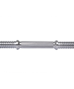 Гриф гантельный BB-107 d=25 мм, металлический, хромированный, 40 см