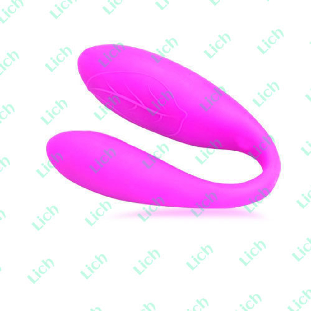 Неоновый розовый вибромассажер Fascination