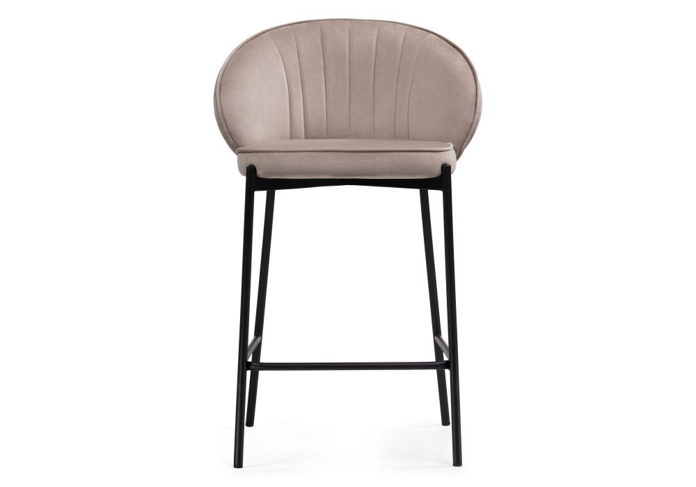 Полубарный стул Нейл латте / черный