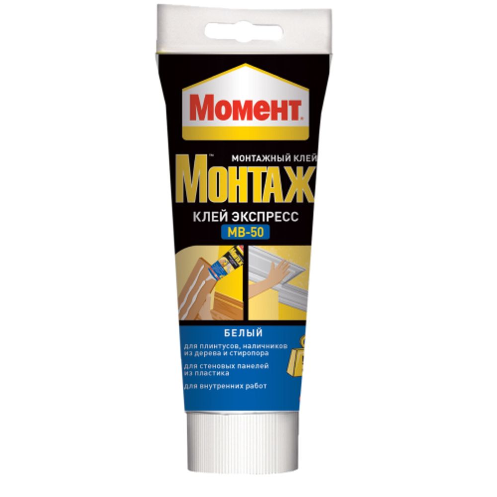 Жидкие гвозди Момент 600617 Монтаж Экспресс белый 250 гр. | Момент