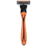 Бритвенный станок многоразовый мужcкой, 3 лезвия, 11 кассет, оранжевый, X-ONE (ИКС-УАН), 700023