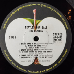 Винтажная виниловая пластинка LP The Beatles For Sa le (Japan 1973) (No Obi) Words Of Love