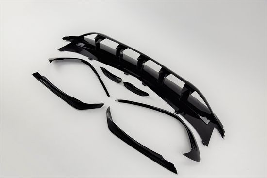 Юбка переднего бампера V.1 для Mercedes A class W176 2015-2018