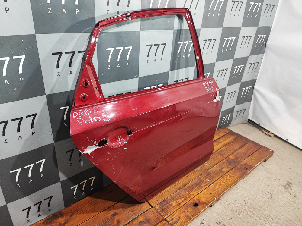 Дверь задняя правая Volkswagen Polo 5 Sedan 10-20 Б/У Оригинал 6RU833056D