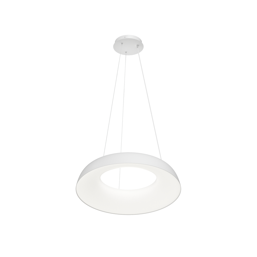 Cветильник подвесной TORION, 70Вт LED, ?630x1500 мм, 3000–6000K, алюминий, акрил, белый