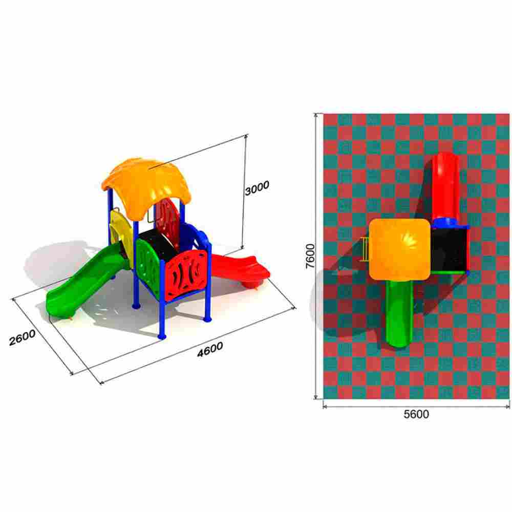 Игровая площадка «Экзотический Пейзаж» размер 4,6*2,6*3