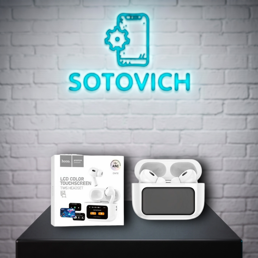 Беспроводные наушники Bluetooth Hoco EW72 (TWS, с дисплеем, вакуумные)