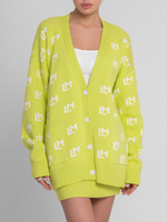 Кардиган вязаный с лого ML