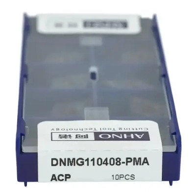 AHNO Пластина токарная твердосплавная ISO DNMG110408-PMA ACP20E по стали, получистовая (упаковка 10шт) ah01671у