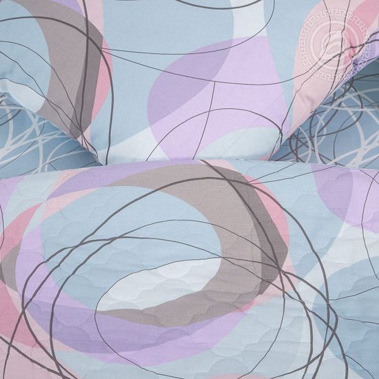 Евро комплект постельного белья Вальс бязь Зима-Лето