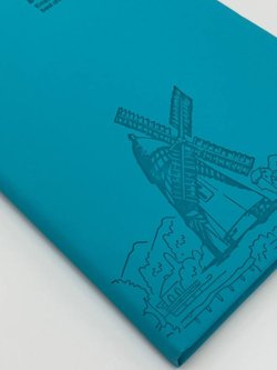 Блокнот 112 л. В5 25*17,5 см лин. морской волны  (7674-17)