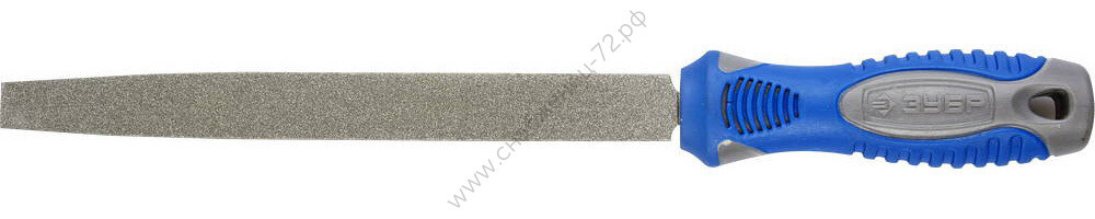ЗУБР 200 мм, P 120, Напильник алмазный плоский, ЭКСПЕРТ (33390-200-120)