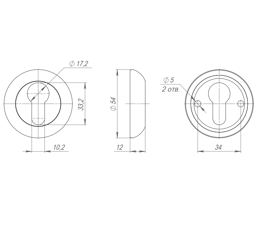 Вставка CYLINDER ET-CP- хром