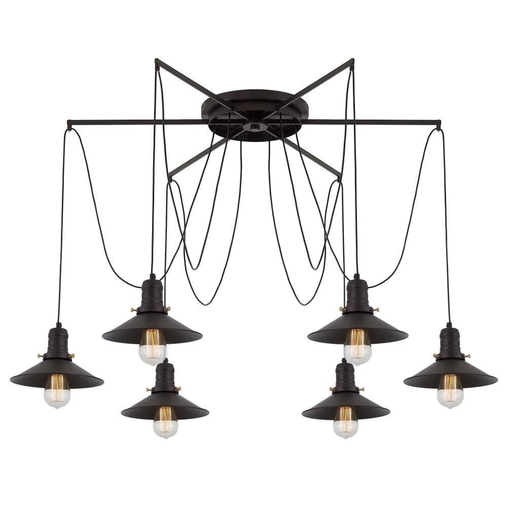 Citilux Эдисон CL451262 Люстра паук Венге