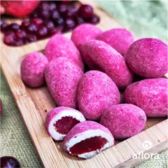 Клубника в шоколаде с брусникой сублимированной /100 гр