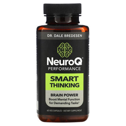 Улучшение памяти и работы мозга LifeSeasons, NeuroQ Performance, Smart Thinking, 60 растительных капсул