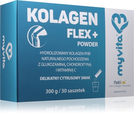 MyVita Kolagen Flex+ - Гидролизованный коллаген для суставов, связок и кожи вкус Citrus, 30 g