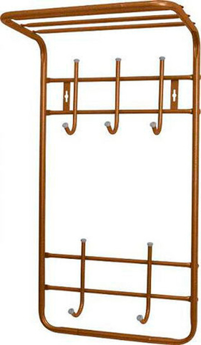 Вешалка 2х ярусная 410*250*745мм 5кр. антик медь ВПТ5 (47930)