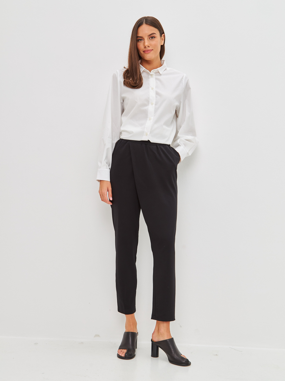 Брюки 22580 черный джерси