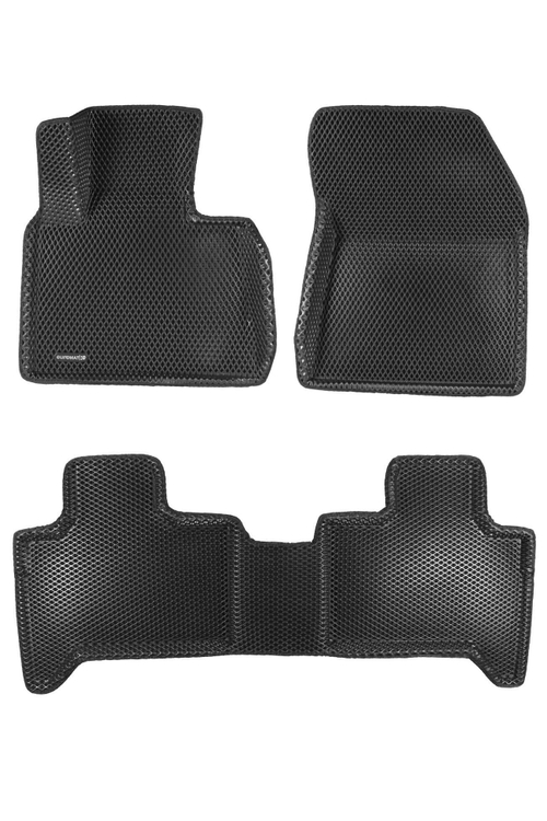 Коврики салона для BMW X5 (E53) (2000-2006) Euromat 3D EVA черные Арт EM3DEVA-001211