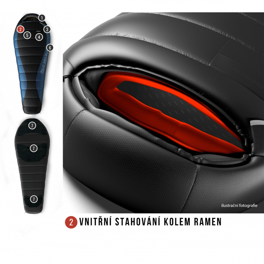 Пуховый спальный мешок Husky Drape -20