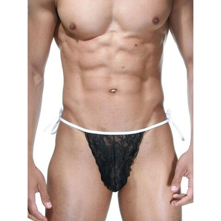 Мужские трусы танга черные кружевные LaBlinque LB15295