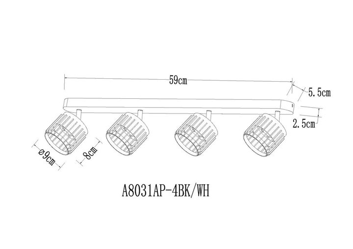 Спот Arte Lamp Atria A8031PL-4WH