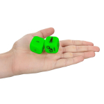 Набор для БДСМ Bondage Kit #1 с неоновым эффектом (Цвет: черный с зеленым)