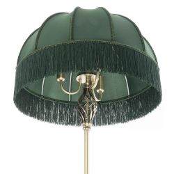 Citilux Базель CL407932T Торшер бронза со столиком и зелёным абажуром