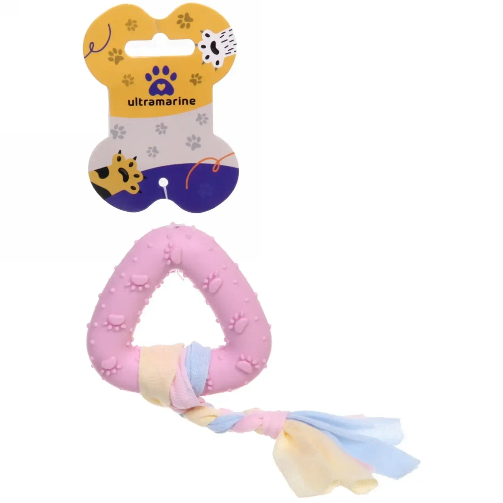 Игрушка для собаки «Baby-Треугольник» 18*7,2см цвет розовый Ultramarine