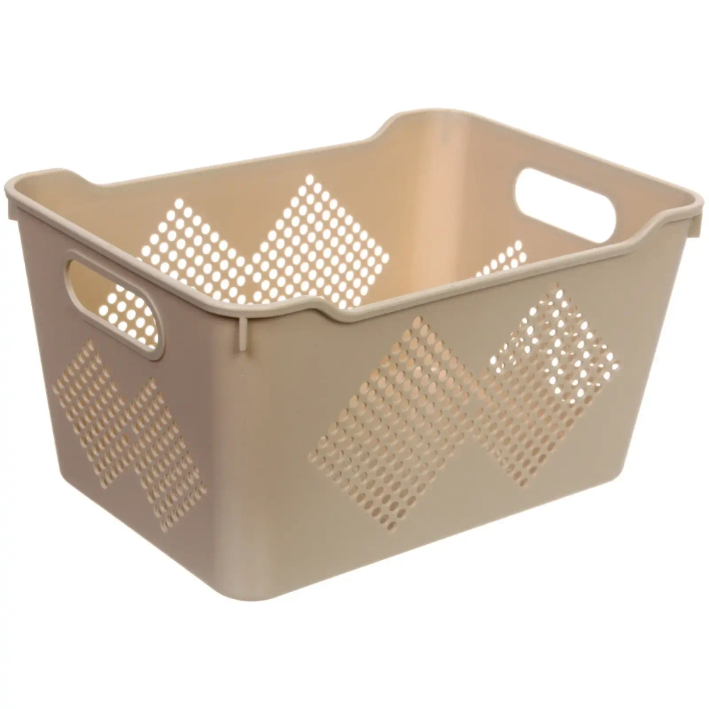 Корзина для хранения универсальная «БИРСТАД», цвет бежевый, 29.5*21*15.5см