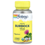 Solaray, Органический лопух, 100 органических капсул (485 мг на капсулу)