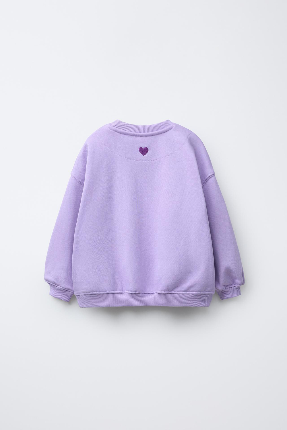 ZARA БАЗОВАЯ ОДНОТОННАЯ ТОЛСТОВКА, ЦВЕТ МАЛЬВЫ