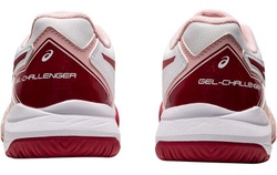 Женские Кроссовки теннисные Asics Gel-Challenger 13 Clay - white/cranberry