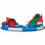 Надувной наземный аквапарк «Ракушка» 16*16*8 м