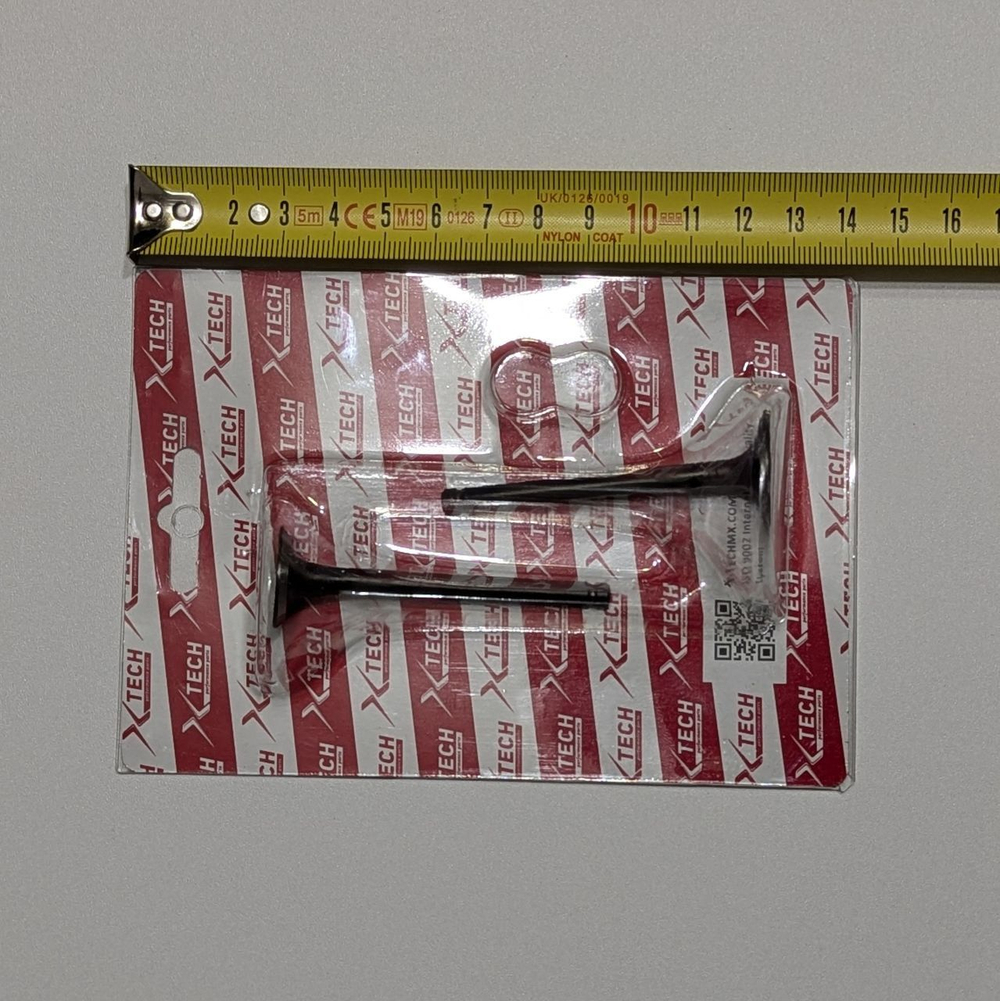 -- Клапаны скутер 4х такт. (139QMB) 50 см3 (d16+D18,5, длина 64,2мм)