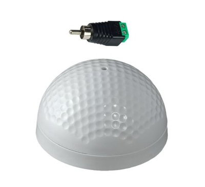 Микрофон для видеонаблюдения с активным усилителем + разъем RCA