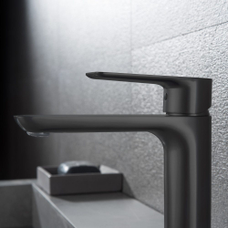 Смеситель для раковины Black&White Universe черный матовый (UK8302B)