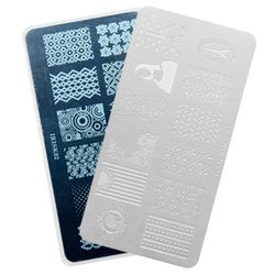 Трафарет металлический для стемпинга 100