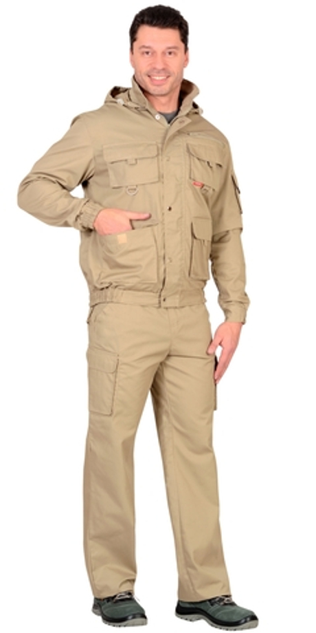 Костюм "Байкал" куртка, брюки (тк. Rodos ) песочный