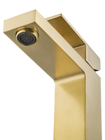 Смеситель для раковины WONZON & WOGHAND CUBE, Брашированное золото (WW-88139016-BG)