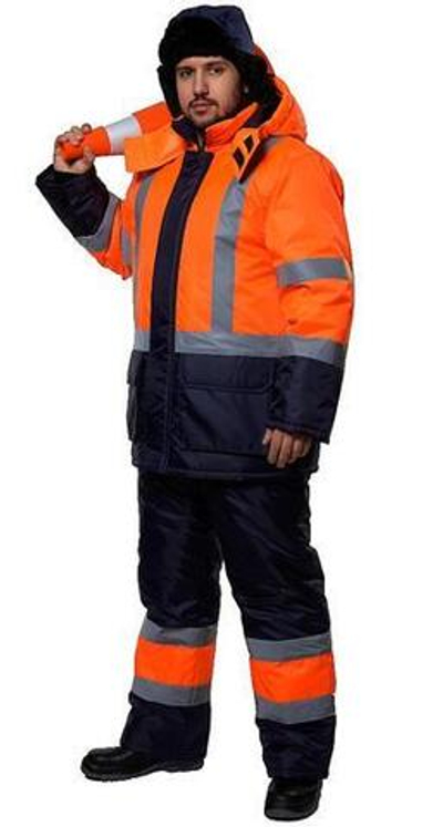 Костюм "Трасса" Сигнал оранжевый/синий п/к